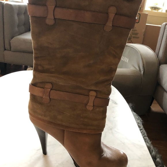 Nike Air Cole Haan Brown Leather Boots - Picture 9 of 11